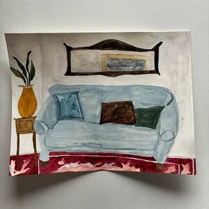 Watercolor Interior Painting